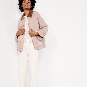 Old Navy Canvas Barn Jacket – Small Tall – Blush / Rose